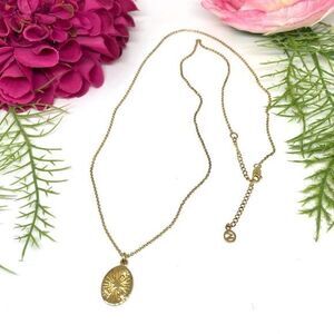 ⚜️14K STERLING SILVER Sunburst Pendant Necklace